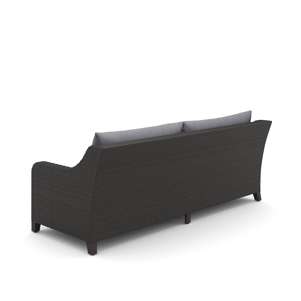 Skye 2 Pc Sofa And Slat Top Coffee Table Set-Gray. Picture 2
