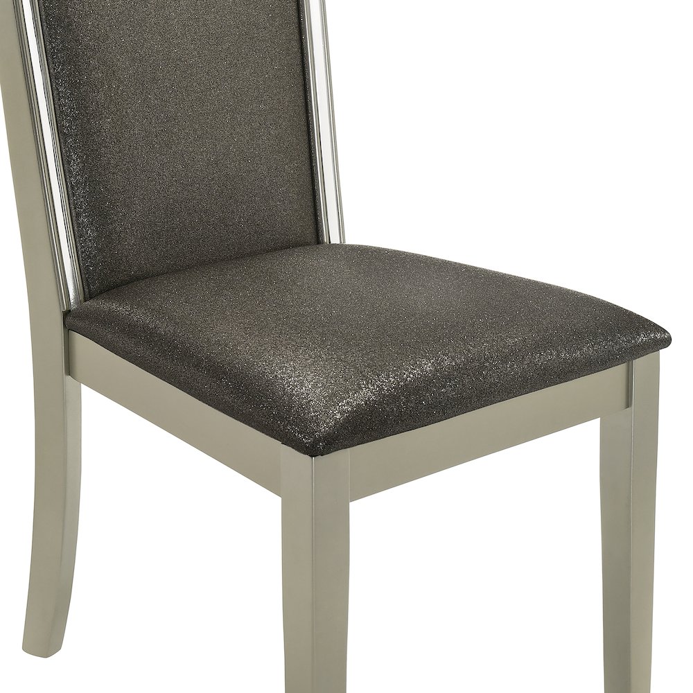 Lumina Wood Dining Chair in Silver (Set of 2). Picture 6
