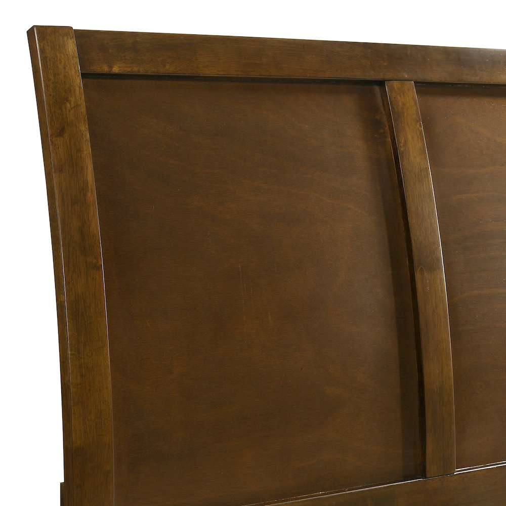 Ballard Wood Full Panel Bed in Walnut Brown. Picture 6