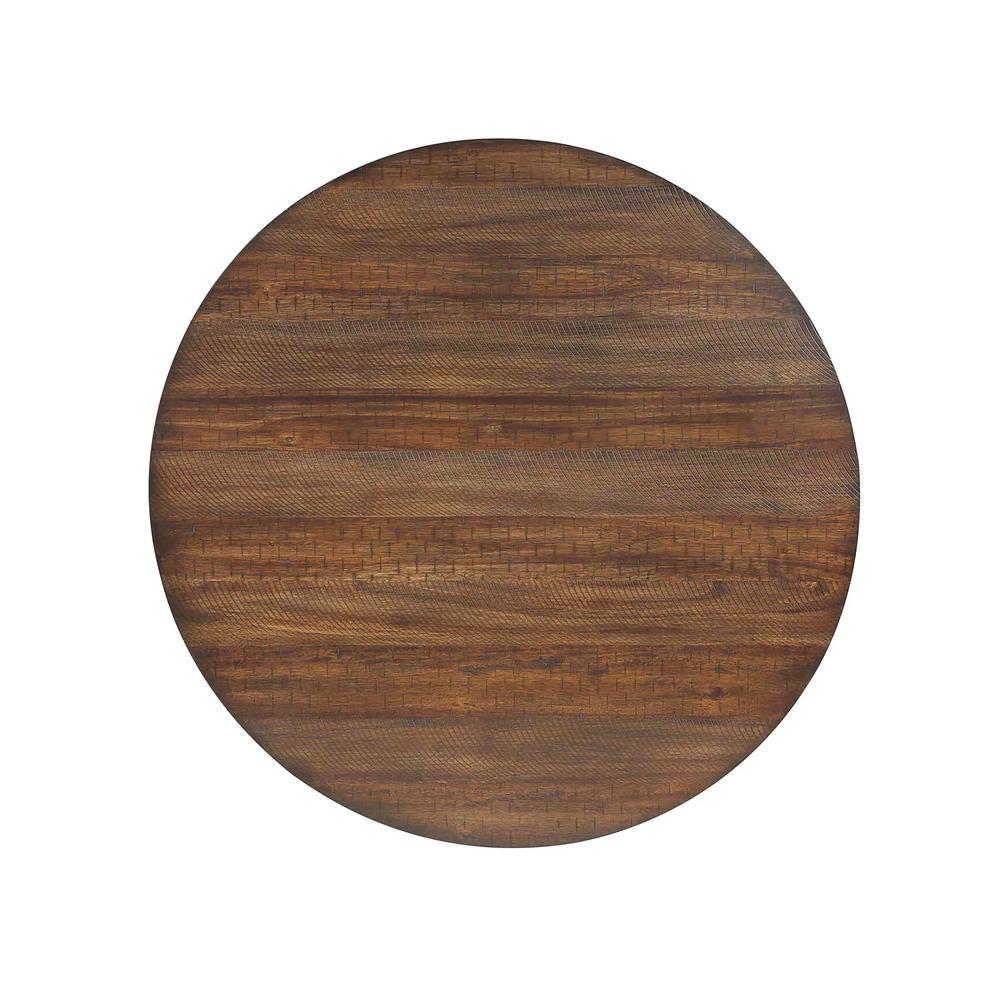 Potomac 48" Round Dining Table & 4 Chairs-Brown/Black. Picture 7