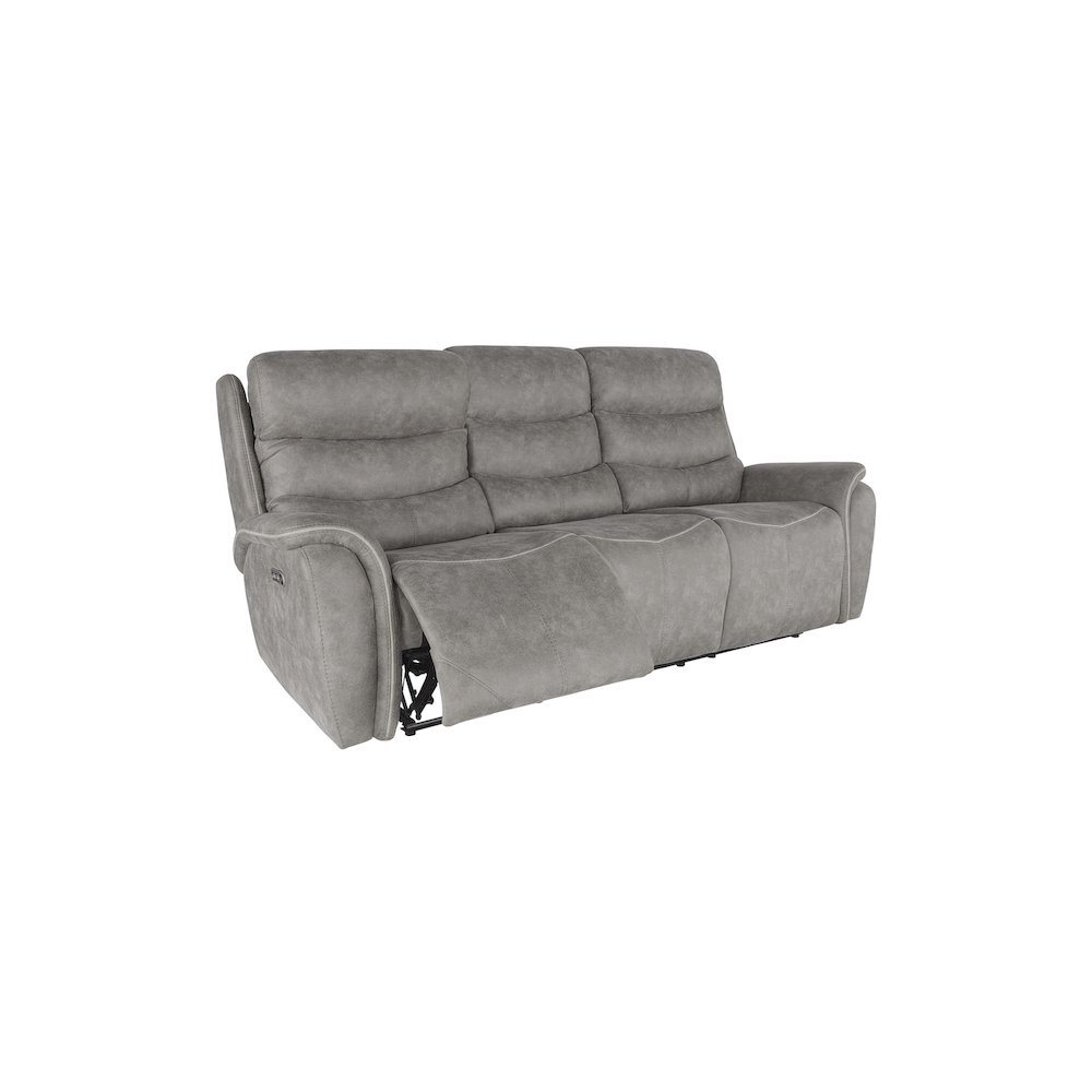 Kamari 2-Piece Fabric Power Living Room Set, Gray. Picture 9