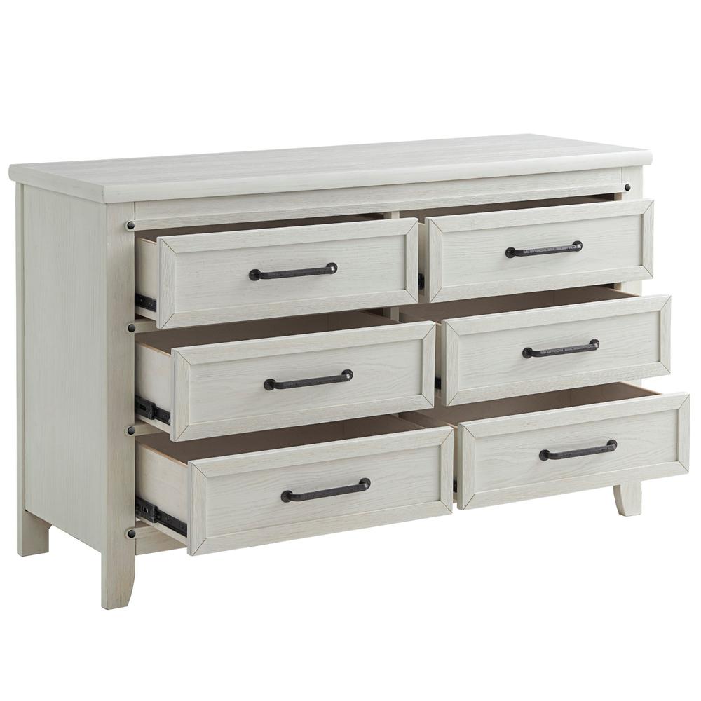 Soho Baby Ellison 6Dr Dresser Rustic White. Picture 4