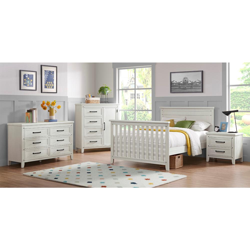 Soho Baby Ellison Chifferobe Rustic White. Picture 5