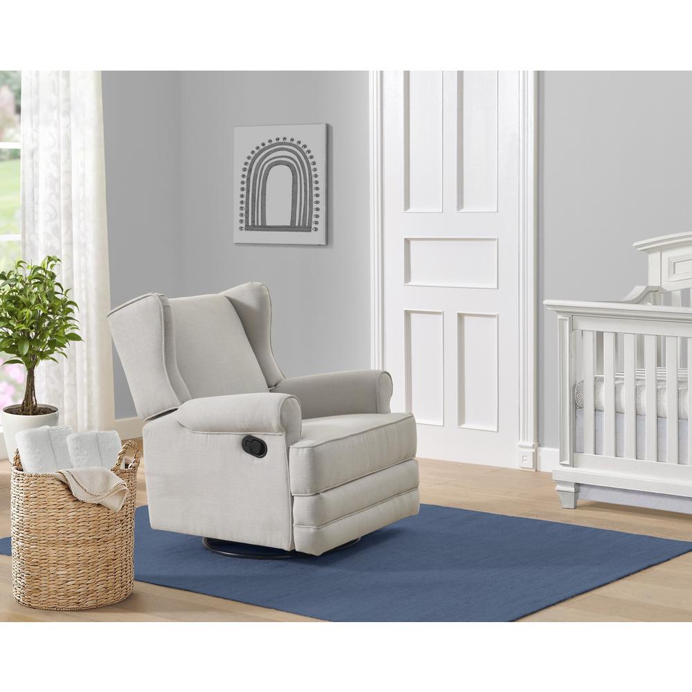 Oxford Baby Teegan Swivel Rocker / Recliner Sand. Picture 5