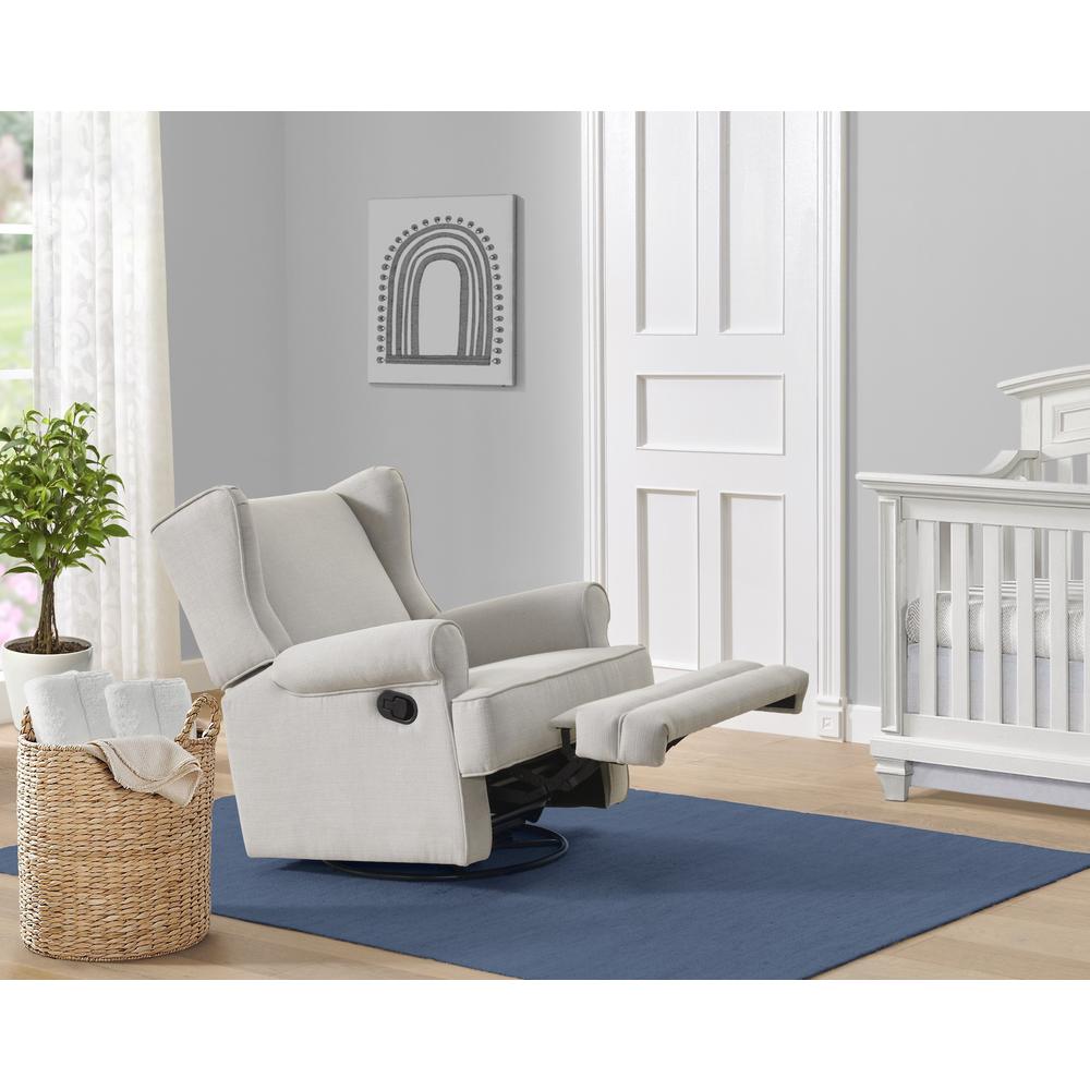 Oxford Baby Teegan Swivel Rocker / Recliner Sand. Picture 6