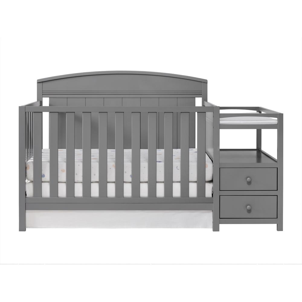 Oxford Baby Pearson Crib And Changer Combo Dove Gray. Picture 2