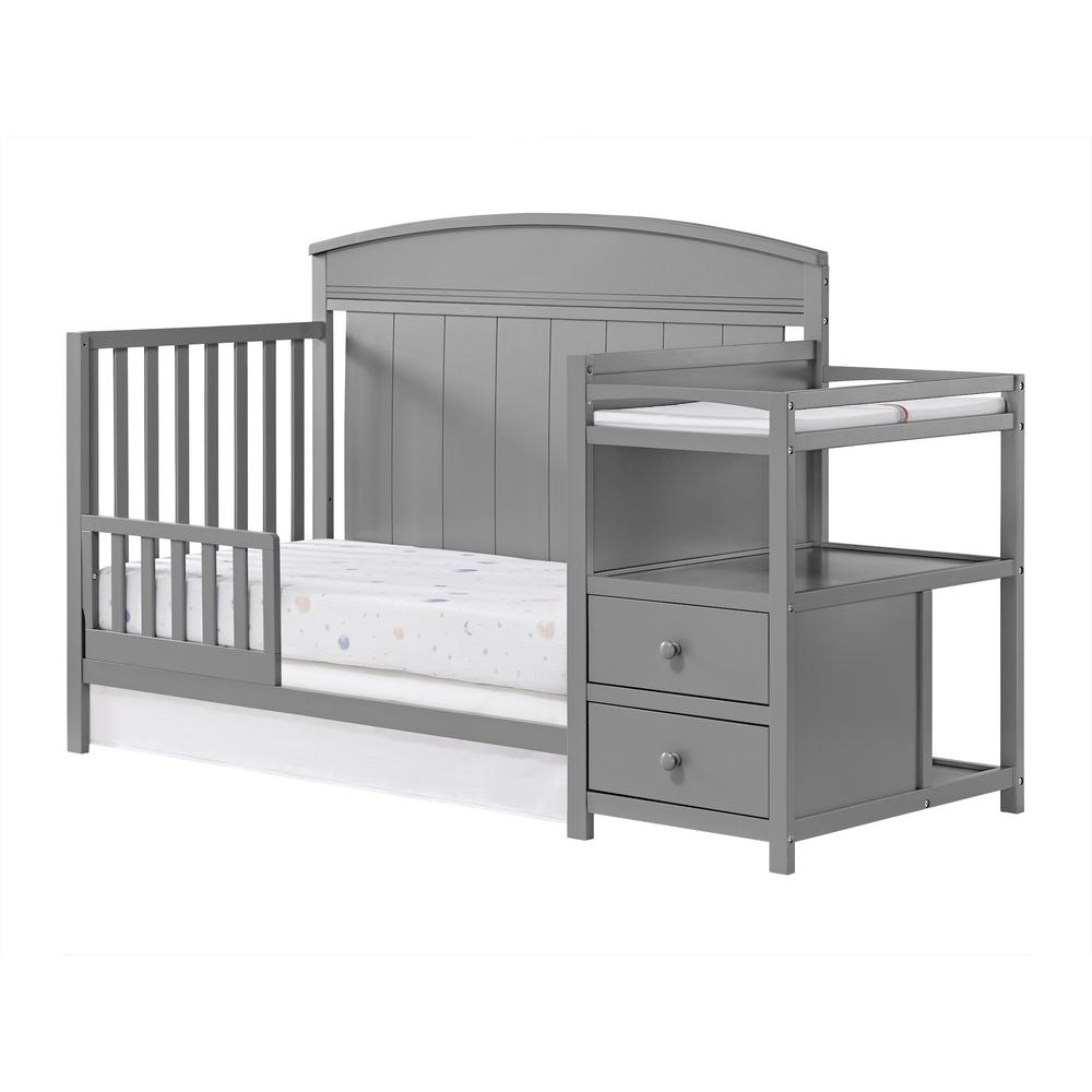 Oxford Baby Pearson Crib And Changer Combo Dove Gray. Picture 4