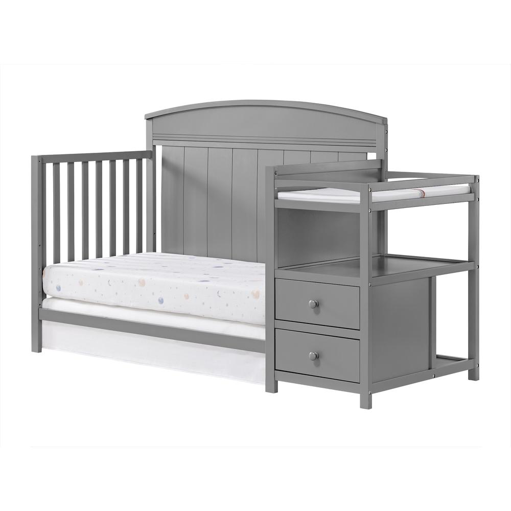 Oxford Baby Pearson Crib And Changer Combo Dove Gray. Picture 5