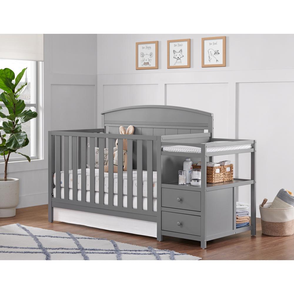 Oxford Baby Pearson Crib And Changer Combo Dove Gray. Picture 9