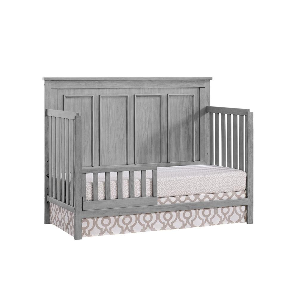 Oxford Baby Bennett 4 In 1 Convertible Crib Rustic Gray. Picture 3