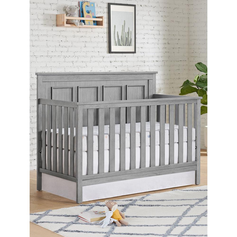 Oxford Baby Bennett 4 In 1 Convertible Crib Rustic Gray. Picture 9