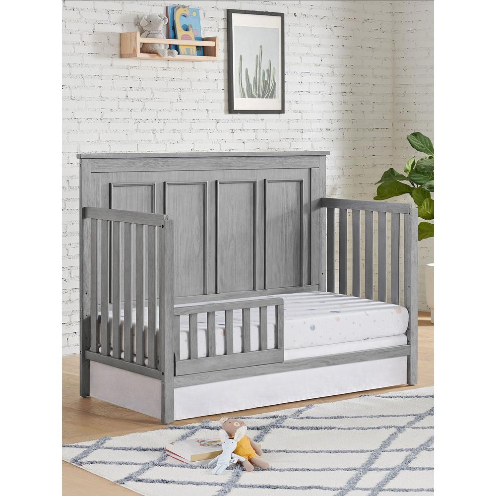Oxford Baby Bennett 4 In 1 Convertible Crib Rustic Gray. Picture 10