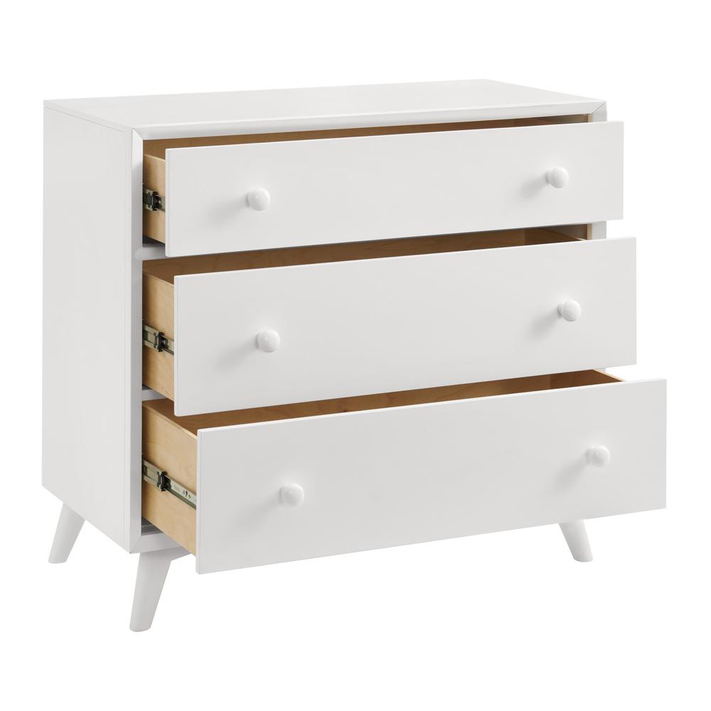 Oxford Baby Dawson 3 Drawer Dresser White. Picture 2