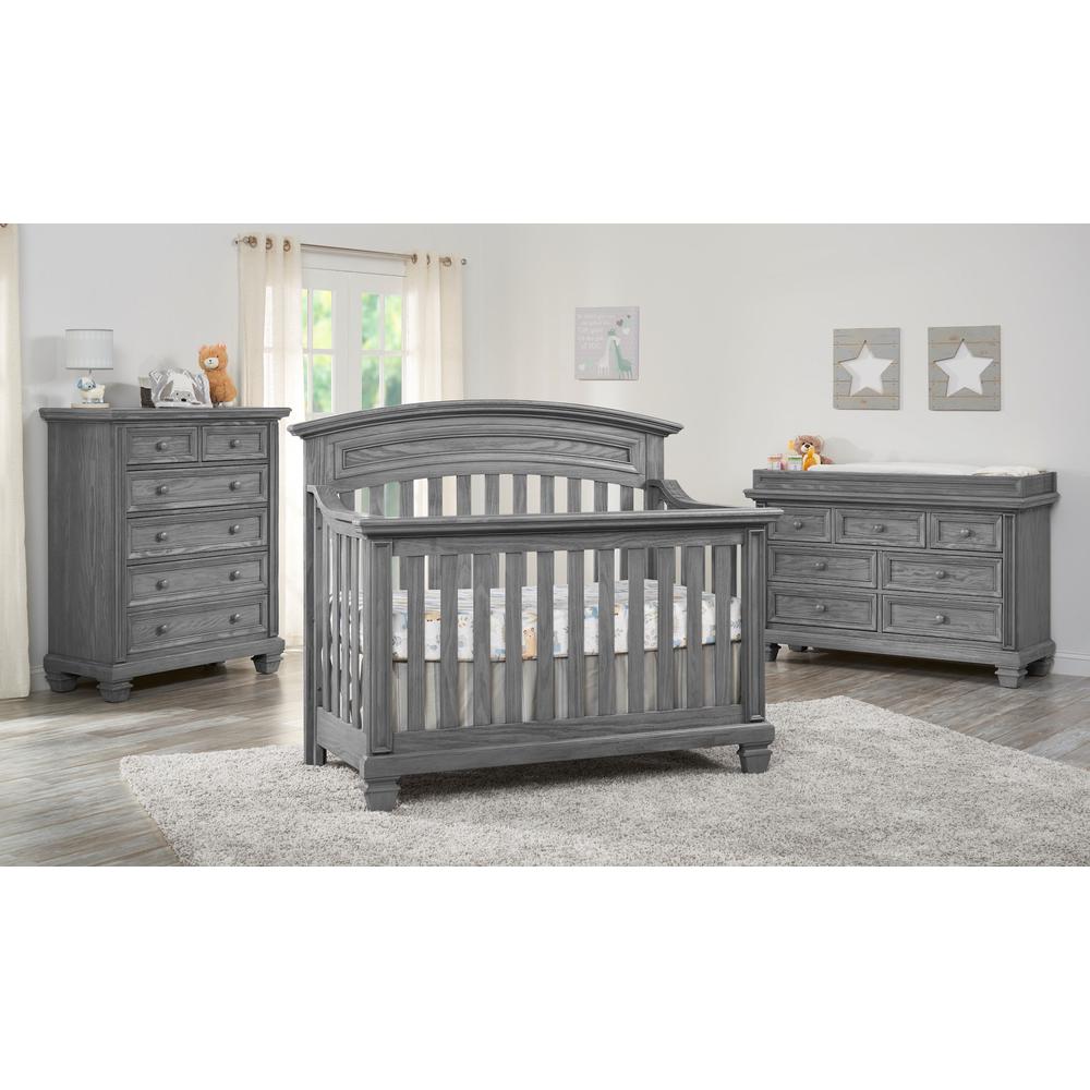 Soho Baby Richmond  4 In 1Crib Brushed Gray. Picture 5
