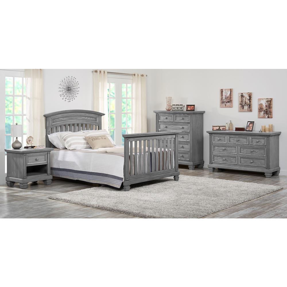 Soho Baby Richmond  4 In 1Crib Brushed Gray. Picture 8