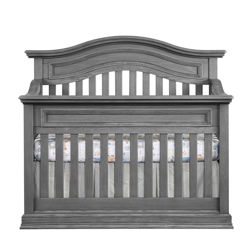 Oxford Baby Glenbrook 4 In 1 Convertible Crib Graphite Gray. Picture 1