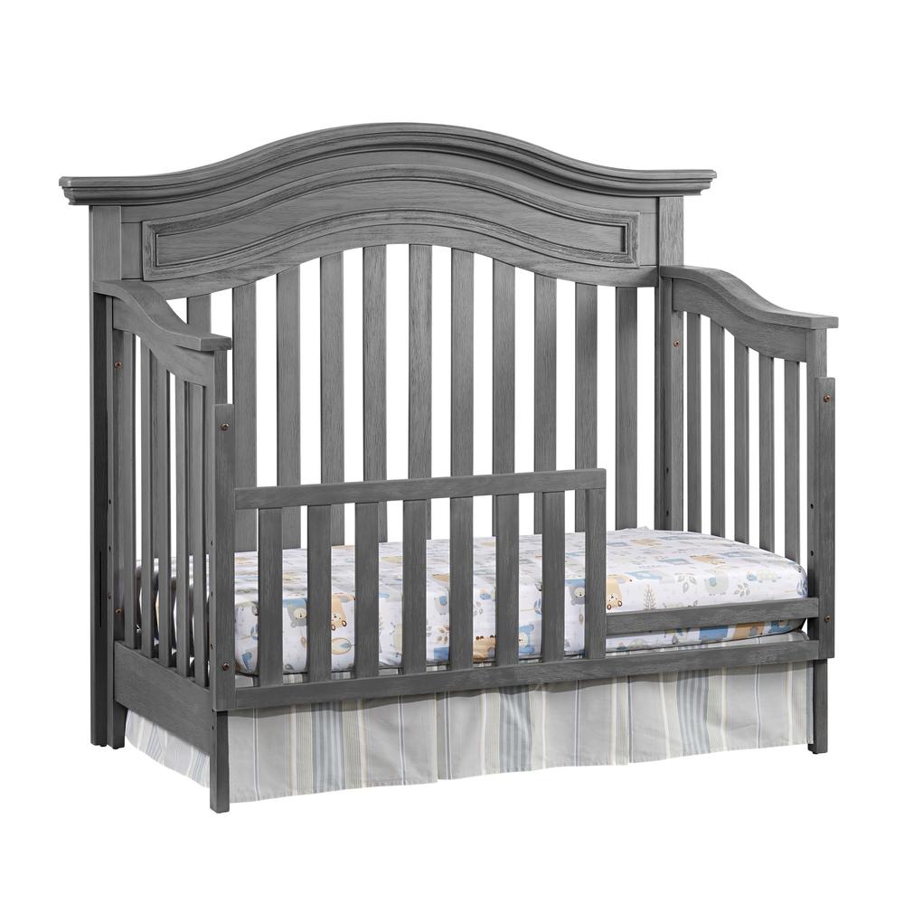 Oxford Baby Glenbrook 4 In 1 Convertible Crib Graphite Gray. Picture 3