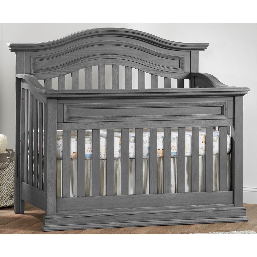 Oxford Baby Glenbrook 4 In 1 Convertible Crib Graphite Gray. Picture 7