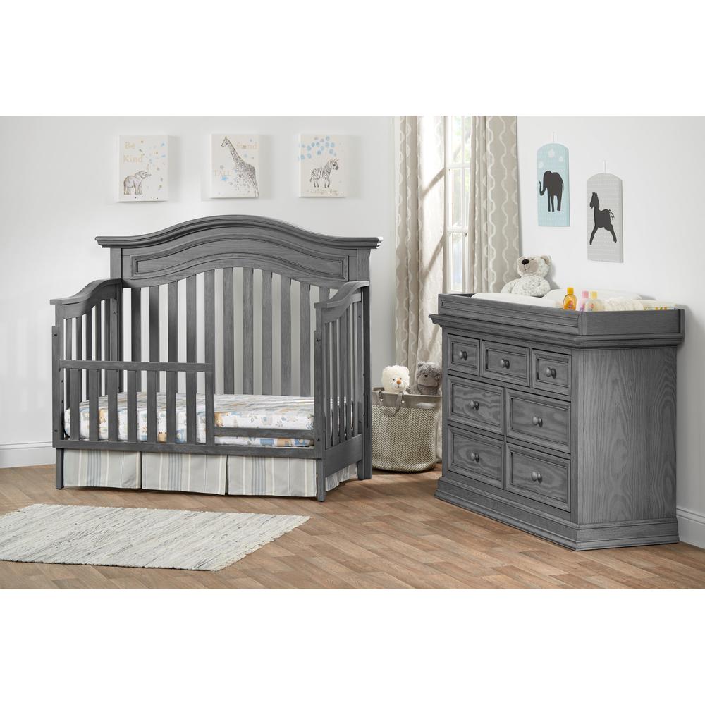 Oxford Baby Glenbrook 4 In 1 Convertible Crib Graphite Gray. Picture 9