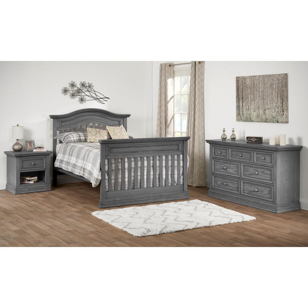 Oxford Baby Glenbrook 4 In 1 Convertible Crib Graphite Gray. Picture 11