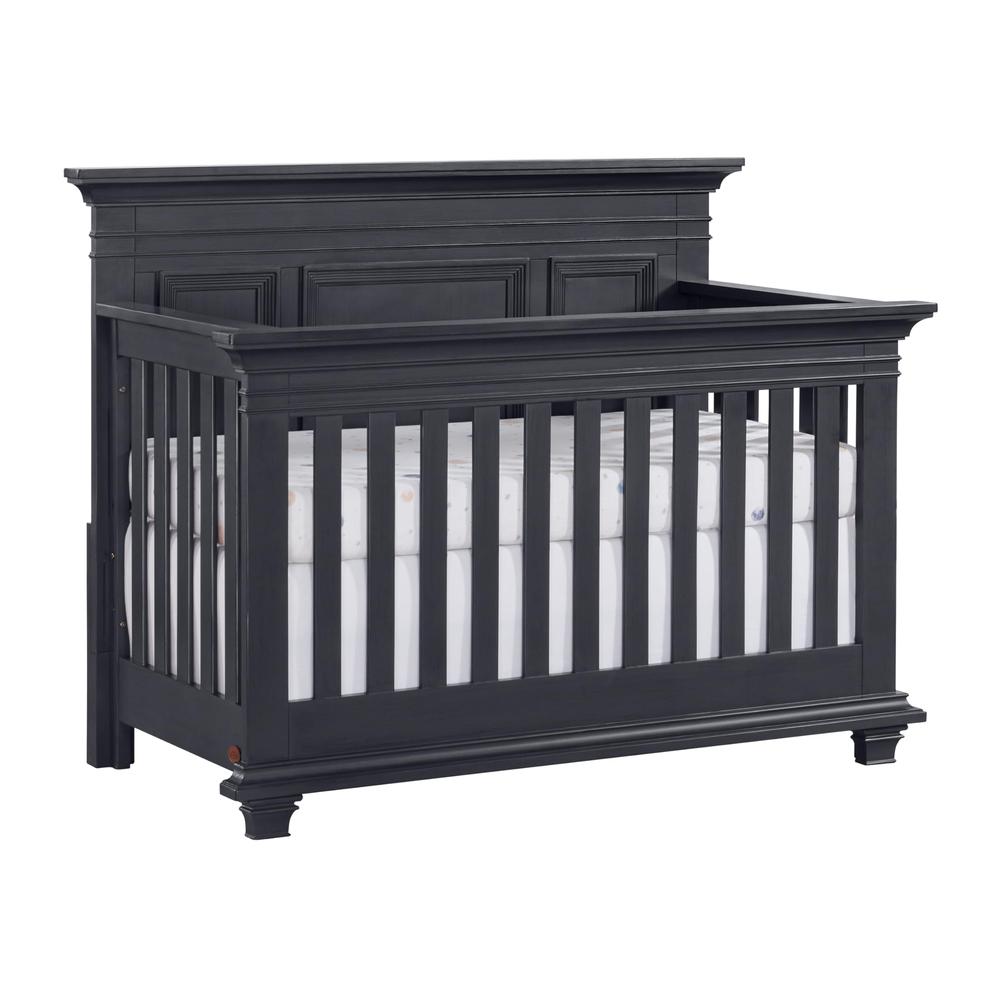 Oxford Baby Weston 4 In 1 Convertible Crib Midnight Slate. Picture 1
