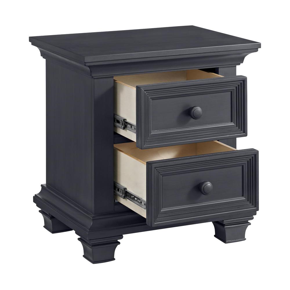 Oxford Baby Weston 2 Dr. Nightstand Midnight Slate. Picture 3