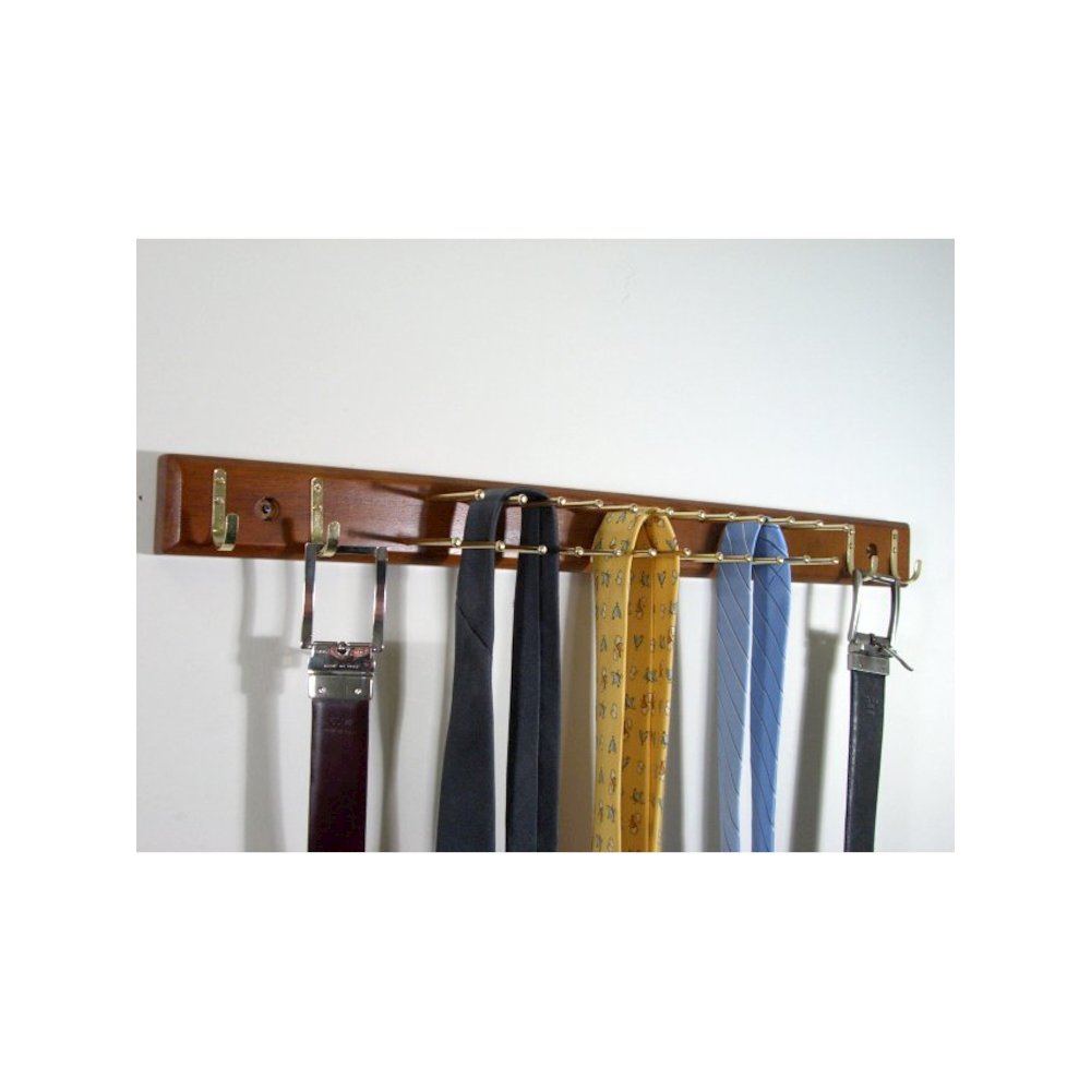 Home Essential Tie & Belt Hanger in Walnut finish.. Picture 2