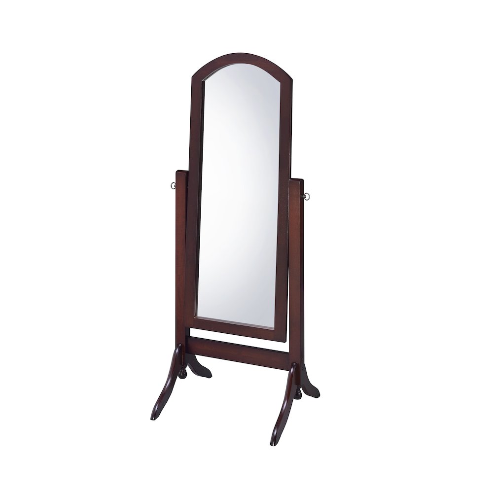Barrington Cheval Mirror in Walnut. Picture 1