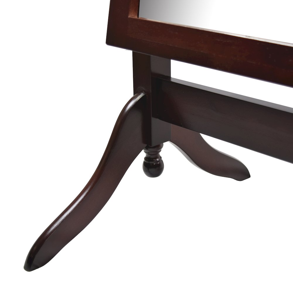 Barrington Cheval Mirror in Walnut. Picture 3