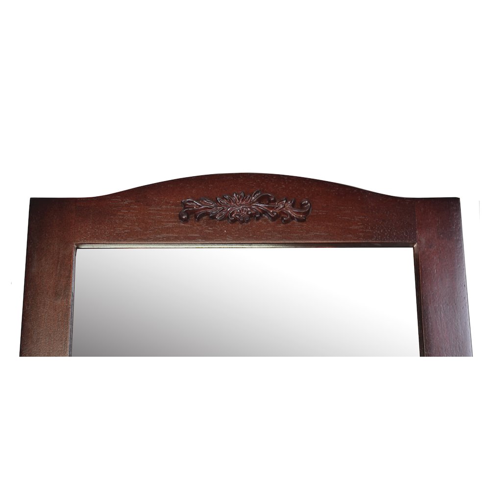Victoria Cheval Mirror in Walnut. Picture 5