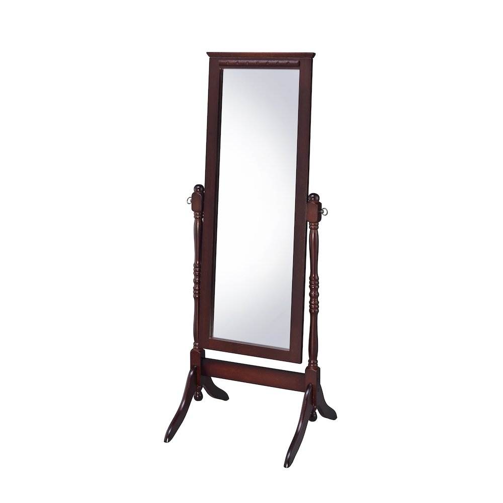 Fairfax Cheval Mirror in Walnut. Picture 1