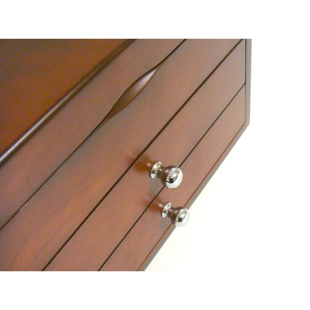Bellissimo Collection, Genoa jewelry box10w x 6d x 6.5h, dark cherry. Picture 4