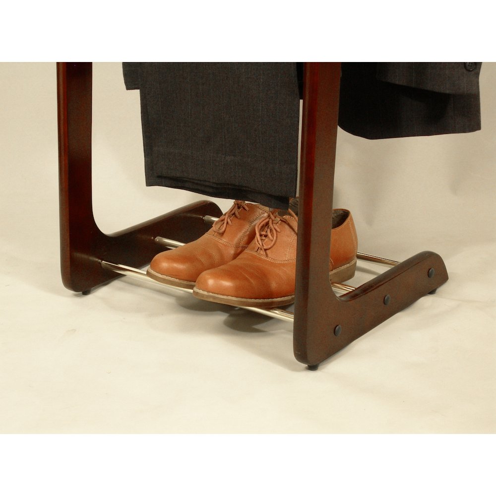 Wardrobe Valet with Brass Hardware - Mahogany. Picture 6