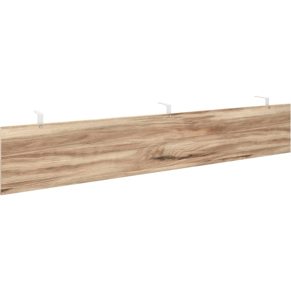 Bergen Circle Desk Component, Kiln Acacia finish. Picture 1