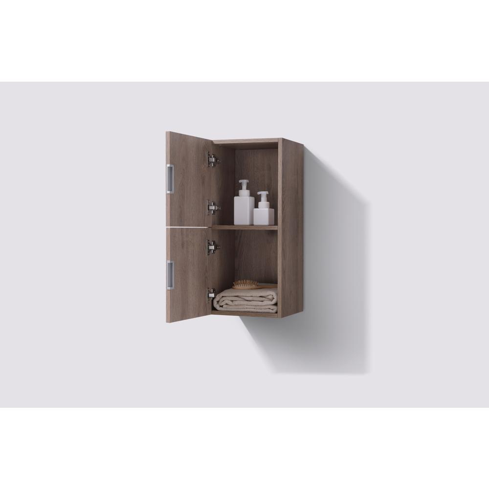 14" Wide by 24" High Linen Side Cabinet With One Door in Butternut Wood Finish. Picture 5