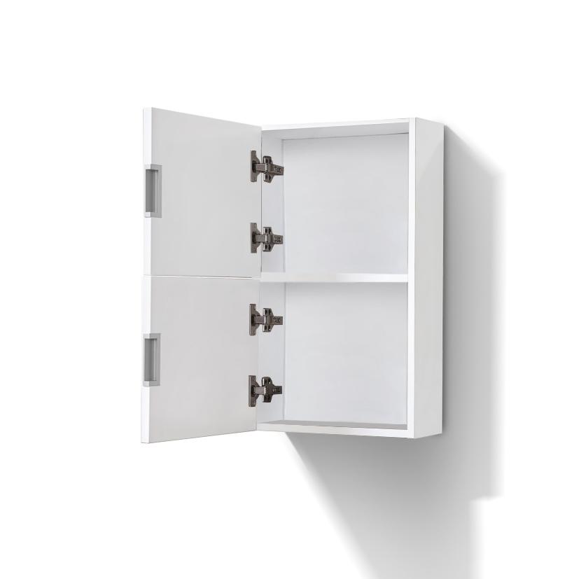 14" Wide by 24" High Linen Side Cabinet With One Door in Gloss White Finish. Picture 3