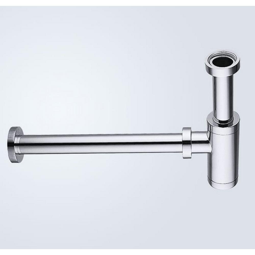 Space Saving P-Trap in Chrome Finish. Picture 1