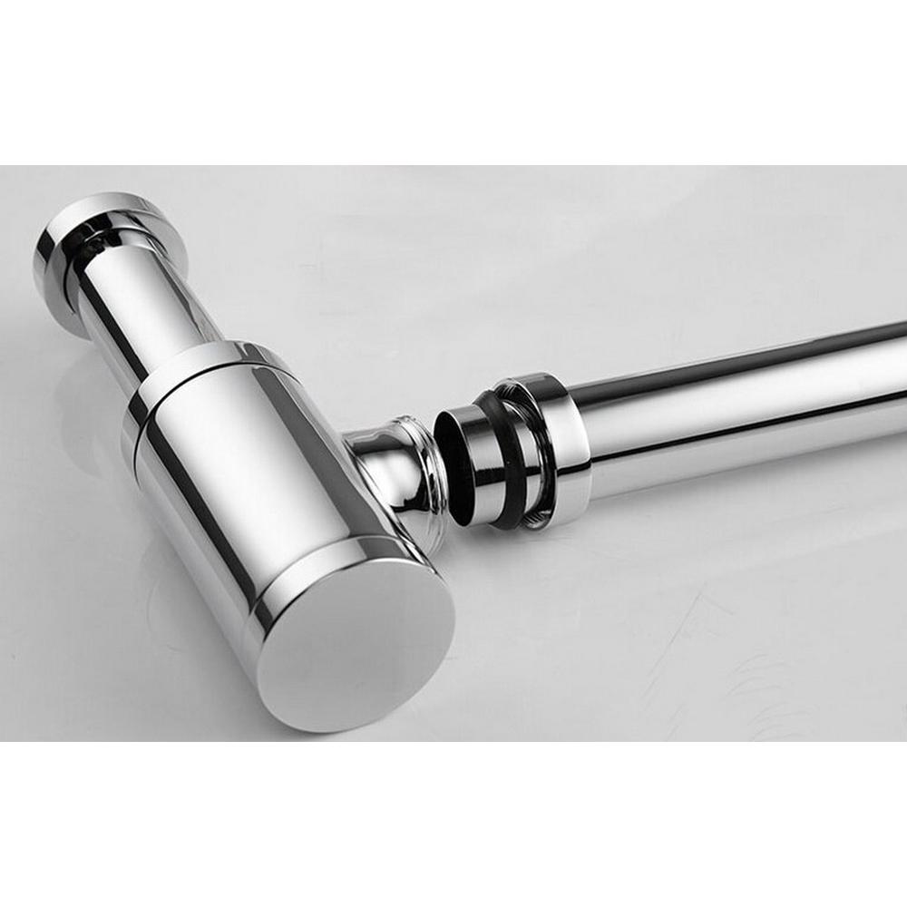 Space Saving P-Trap in Chrome Finish. Picture 5