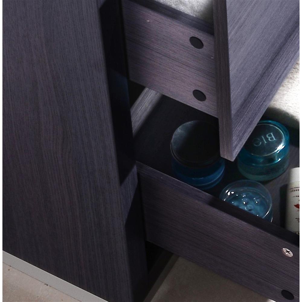 Bliss 24" Gray Oak Free Standing Modern Bathroom Vanity. Picture 8