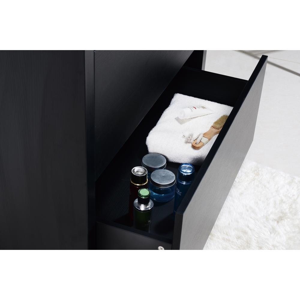 Bliss 36" Black Free Standing Modern Bathroom Vanity. Picture 8