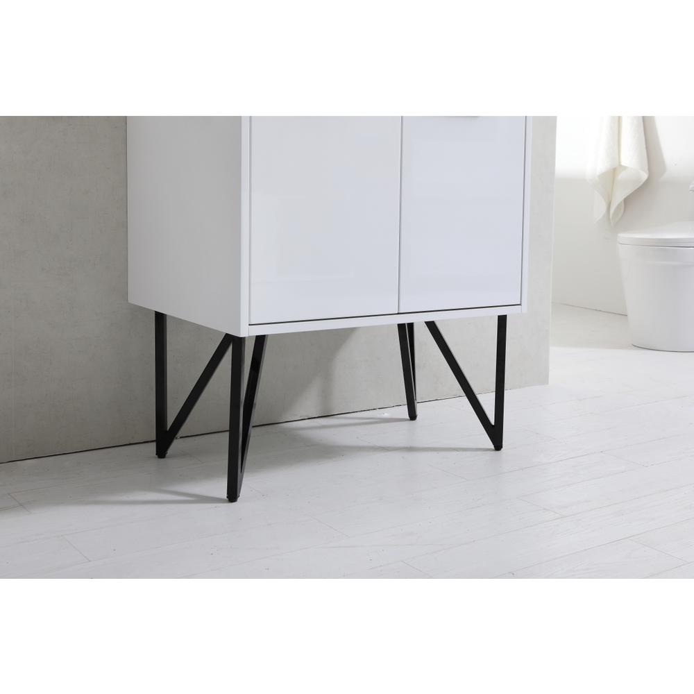 Bosco 30" Modern Bathroom Vanity w/ Quartz Countertop and Matching Mirror. Picture 6