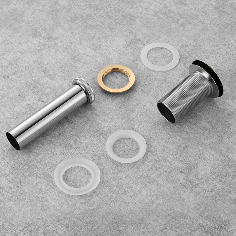 Solid Brass Pop-Up Drain NO Overflow - Black. Picture 2