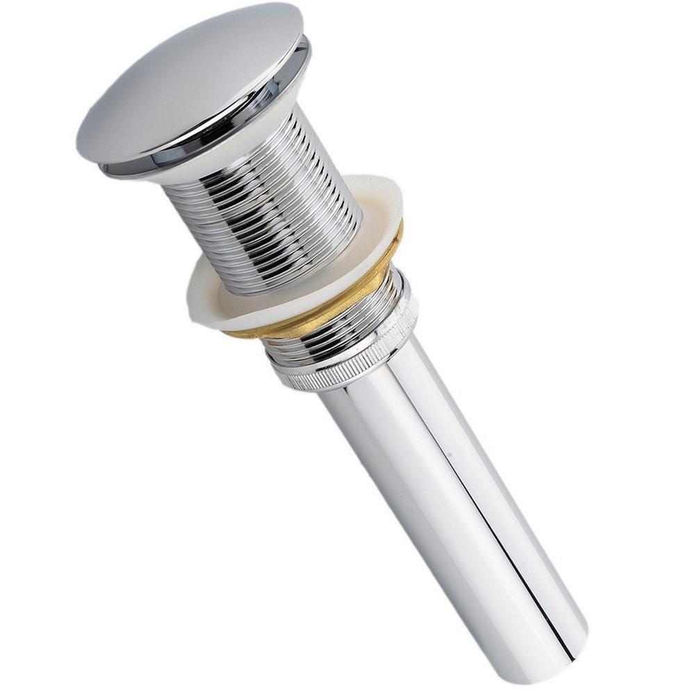 Solid Brass Pop-Up Drain NO Overflow - Chrome. Picture 1
