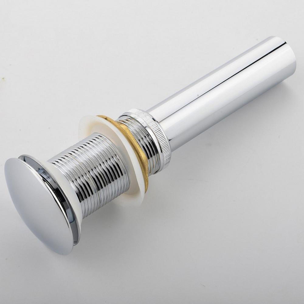Solid Brass Pop-Up Drain NO Overflow - Chrome. Picture 2