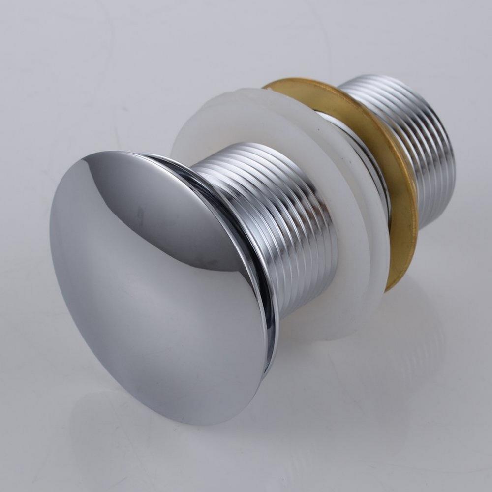 Solid Brass Pop-Up Drain NO Overflow - Chrome. Picture 3
