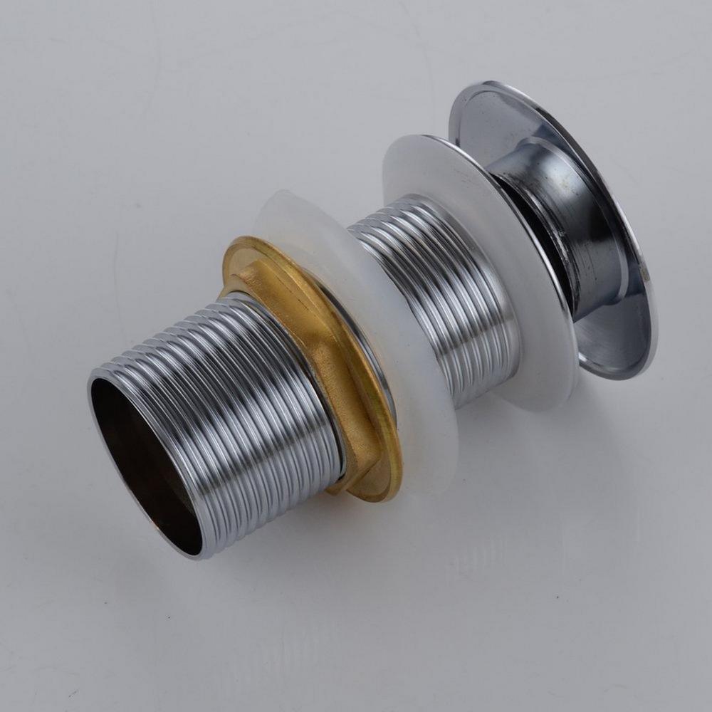 Solid Brass Pop-Up Drain NO Overflow - Chrome. Picture 5