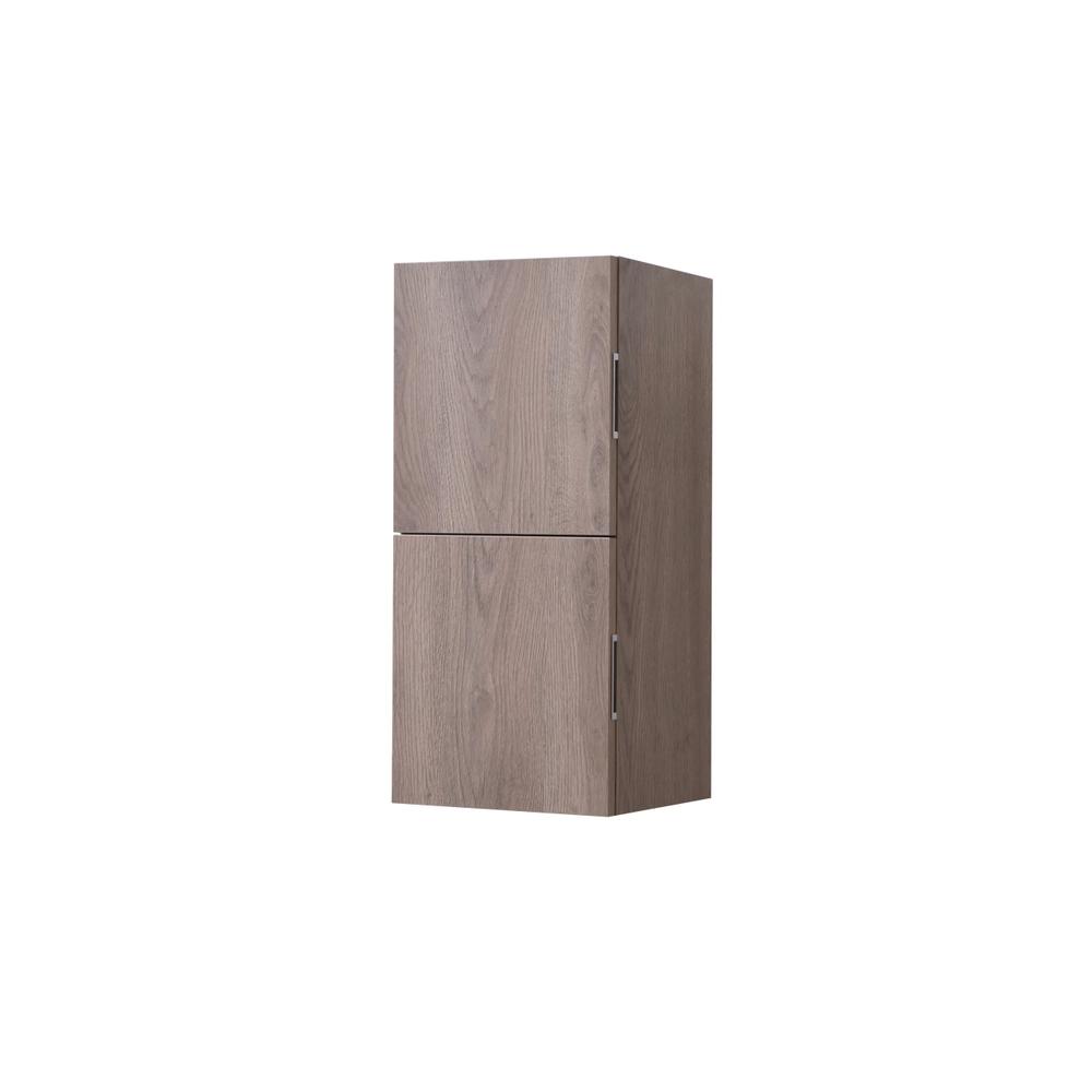 12" Wide by 24" High Linen Side Cabinet With Two Doors in Butternut Wood Finish. Picture 1