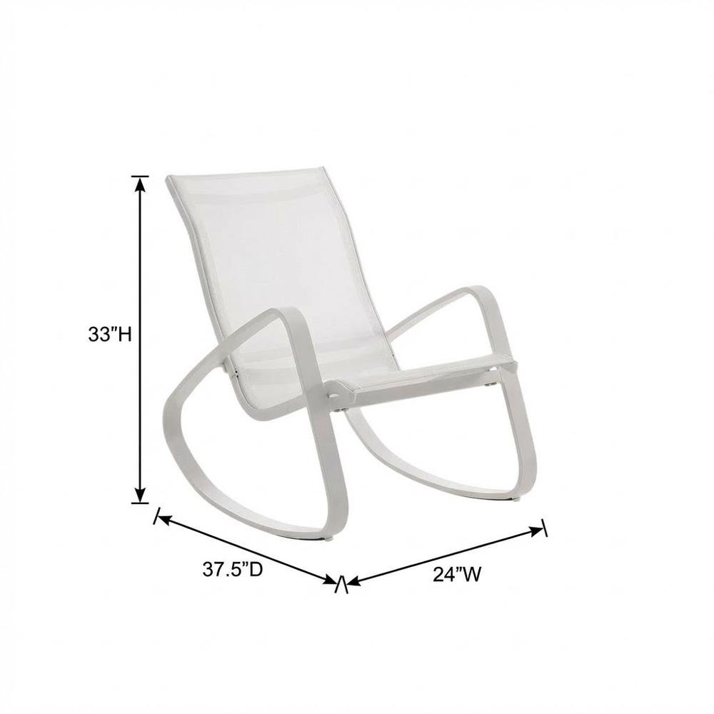 Outdoor Patio Sling Lounge Chair Set Of 2 With Comfortable Armrests. Picture 7