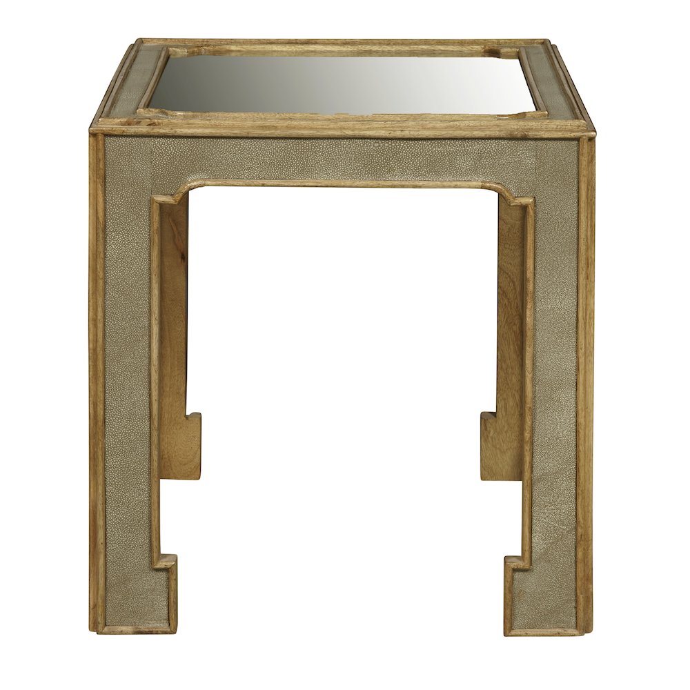 Art Deco Side Table with Mirror Top. Picture 2