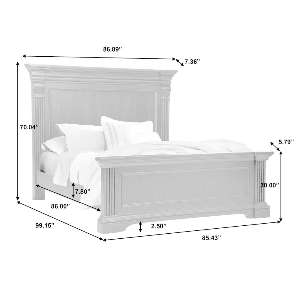 Caldwell California King Bed. Picture 8